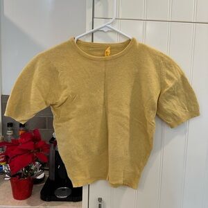 Vintage Yellow Cashmere Sweater